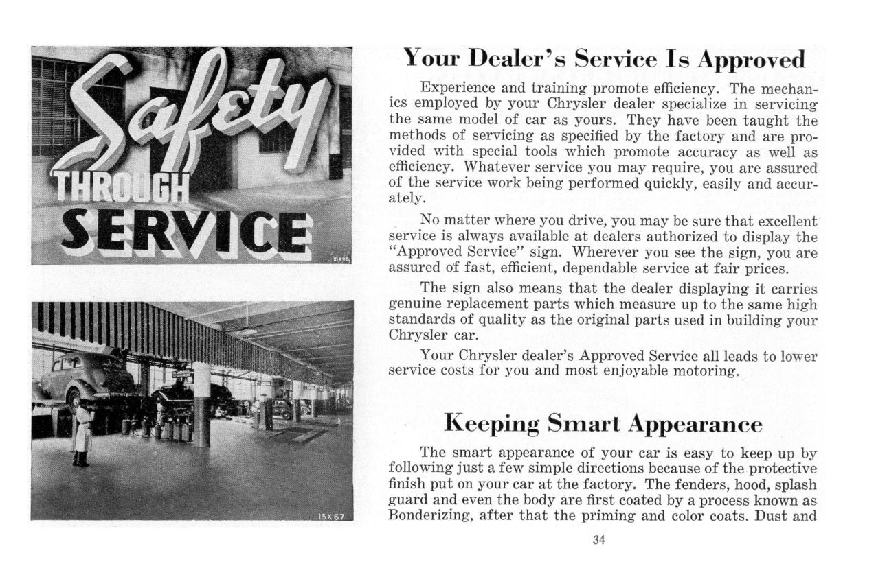 1939 Chrysler Owners Manual Page 57